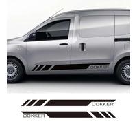 UTOYA 2Pcs/Lot Car Stickers Camper Van Side Door Stripes Sport Line Graphics Vinyl Decals,Fit for Renault Dacia Dokker Accessories