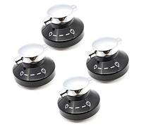 UTP 4 Control Knob for STOVES NEWHOME Oven Cooker Hob Black Chrome 082834826
