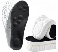 UTP 4D Cloud Comfort Orthotic Insoles for Plantar Fasciitis & Flat Feet | Memory Foam Arch Support Inserts | Max Cushioning for Running, Walking, Work Boots & Standing All Day, Black EU 41-42(XL)