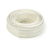 UTP SOLID CABLE FOR NETWORKS CATEGORY 5E PVC AWG24 MATERIAL CCA skein MT 100 CLASS CPR ECA WHITE SHEATH