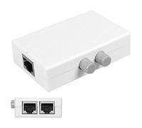 UTP STP 2 in 1 Out 2 Ports RJ45 LAN CAT Network Switch Selector Internal External Networking Switcher Splitter Box