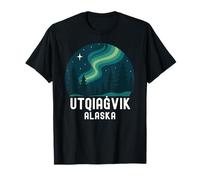 Utqiagvik Alaska Aurora Arctic Northern Lights Inupiat Trip T-Shirt