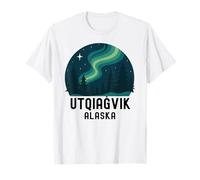 Utqiagvik Alaska Aurora Arctic Northern Lights Inupiat Trip T-Shirt