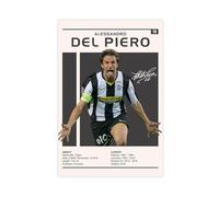 UTRDCF Alessandro Del Piero Poster Canvas Poster Bedroom Decor Landscape Office Room Decor Gift 16x24inch(40x60cm)