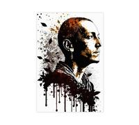 UTRDCF Chester Bennington Poster Canvas Poster Wall Art Decor Print Picture Paintings for Living Room Bedroom Decoration 24x36inch(60x90cm)