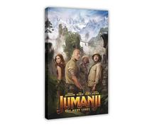UTRDCF Jumanji The Next Level (2019) Movie Film Poster Canvas Poster Wall Art Decor Print Picture Paintings for Living Room Bedroom Decoration 08x12inch(20x30cm)