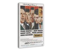 UTRDCF Ocean's 11 1960 Frank Sinatra Canvas Poster Wall Art Decor Print Picture Paintings for Living Room Bedroom Decoration 08x12inch(20x30cm)