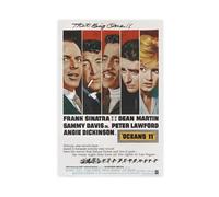 UTRDCF Ocean's 11 1960 Frank Sinatra Canvas Poster Wall Art Decor Print Picture Paintings for Living Room Bedroom Decoration 24x36inch(60x90cm)