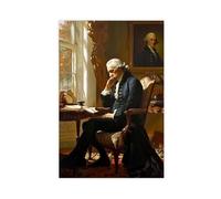 UTRDCF President George Washington Praying In The White Canvas Poster Bedroom Decor Landscape Office Room Decor Gift 16x24inch(40x60cm)