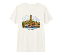 Utrecht Netherlands Canal City Landmark Premium T-Shirt
