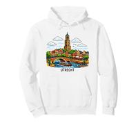 Utrecht Netherlands Canal City Landmark Pullover Hoodie