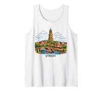 Utrecht Netherlands Canal City Landmark Tank Top