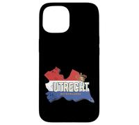 Utrecht Netherlands Retro Map Dutch Vintage Souvenir Case for iPhone 15