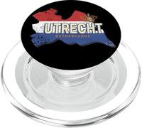 Utrecht Netherlands Retro Map Dutch Vintage Souvenir PopSockets PopGrip for MagSafe