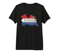Utrecht Netherlands Retro Map Dutch Vintage Souvenir Premium T-Shirt