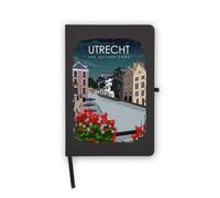 Utrecht The Netherlands Travel Europe Notebook, Blank Pages, Faux Leather Cover, Planner, Journal, Workbook