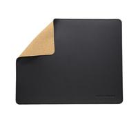 UTRIPSUNEW PU Leather Mouse Pad with Stitched Edge, Wood Mouse Pads,Double Side Mousepad, Waterproof Gaming Mousepads, Computer Mouse Pad for Laptop, Office & Home,1 Pack,8inch x 10inch (Black)