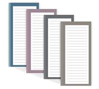 Utron 4 Pack Magnetic Notepads for Refrigerator, 50 Pages/Book Grocery List Magnet Pad for Fridge, Design Magnetic Grocery List Pad for Fridge, Grocery List Notepad, To-Do Memos, List