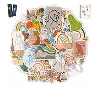 UTRUGAN 100 Pcs Boho Stickers Waterproof Graffiti Stickers Cute Trendy Aesthetic Stickers Vintage Scrapbooking Stickers Minimalist Abstract Line Art Decor for Water Bottle, Laptop, Phone, Skateboard