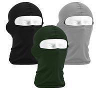 UTRUGAN 3 Pcs Full Face Mask Lycra Breathable Balaclava Windproof Skiing Face Shield Unisex Outdoor Face Mask Winter Cycling Neck Warmer Multifunctional Motorcycle Face Mask for Summer & Winter Sports