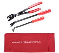 UTSAUTO 3 Pcs Clip Pliers Set & Fastener Remover Auto Trim Removal Tool Kit Auto Upholstery Combo Repair Kit with Storage Bag for Car Door Panel Dashboard