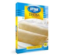 Uttam Dosa Mix 400g - Instant South Indian Dosa Battermix | Rice & Lentil Based Breakfast Mix | Quick & Easy Preparation | Vegetarian (Pack of 1)