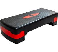 UTTAM Fitness Stepper for Home & Gym, Cardio, Weights, Yoga, Workout - Adjustable 2 Step Level Heights (10,15 cm) - Perfect Equipment Accessory Set for Fitness Routines (RED)