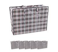 UTTAM Large Laundry Bags with Zips - Strong Big Storage Bags with Zips & Handle Attached,Best for Moving, Shopping and Laundry, Reusable, Multicolor (10, XXL (100 X 60 CM))