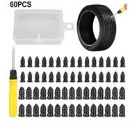 UTTASU 100 Pieces Tire Repair Screws Rubber Nail Kit With Carbon Steel Construction For Vehicle Tire Puncture Repair And Leak Prevention(60PCS)