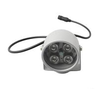 UTTASU 12 V Infrared LED Surveillance Light 4 LEDs for Camera Night Vision Automatic Twilight Sensor Wide Angle Fill Light 20-30 m Range DC12 V (60 Degrees)