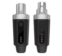 UTTASU 2.4G Wireless Microphone Converter XLR Transmitter Receiver System Metal Interface Dynamic Mic Audio Transmission 50M Range USB Rechargeable 8-10 Hours Battery Life(1 in 1)