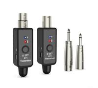UTTASU 2.4GHz Wireless Microphone System XLR Transmitter Receiver Set with 100 Feet Range for Dynamic Mics, Audio Mixers, PA Systems - 48kHz/24-bit Resolution, 4ms Latency, 4-5 Hours Battery Life