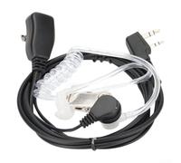 UTTASU 2-Pin K-Type Air Tube Headset for Walkie Talkie - for covert Acoustic Earpiece with Inline PTT Mic for Security & Tactical Radio
