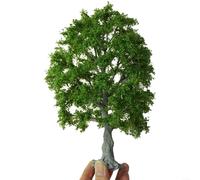 UTTASU 30cm Handmade Green Model Tree Artificial Plastic Tree for Train Railroad Diorama Scenery Layout Landscape Garden Party Home Decoration Sand Table Model
