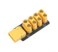 UTTASU 4-Channel for xt90 Power Distribution Board for RC Car Boat - High Current PDB with Integrated Socket & Small Metal Case for DIY Models(A)