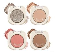 UTTASU 4 Colours Eyeshadow for Palette, Matte and Shiny, Highly Pigmented, Easy to Blend, Nude Makeup for Versatile Eye Looks, Compact Travel Size 1.7 g