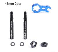 UTTASU 45mm/80mm Bicycle Tire Extension Tools with Multi Function Wrench for Quick Inflation (45mm)