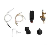 UTTASU 7 Pieces Patio Gas Heater Replacement Parts Safety Control Kit With Auto Shut Off Valve Thermocouple M8 Thread Push Button Igniter Installation Set