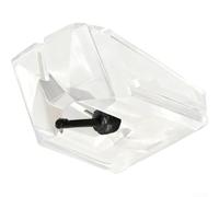 UTTASU AT-VMN95E Replacement Stylus For Audio-Technica VM95E VM95EN VM95ML VM95SH ATXP7 Turntable Cartridge Elliptical Tip Enhanced Sound Tracking Transparent Color(Without brush)