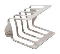 UTTASU Desktop Toaster Rack Stainless Steel Air Fryer Bread Slice Holder Tray Burger Stand Kitchen Countertop Organizer Toast Storage Silver 12.4x6x6cm