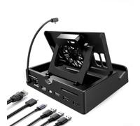 UTTASU Dock Station For Nintendo Switch2 Docking Station With 4K 60Hz Output Multi-Adjustable Stand 3 USB 3.0 Ports Cooling Fan RJ45 Ethernet Port PD 100W Charging For Gaming Console