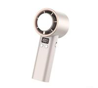 UTTASU Handheld Turbo Fan, Ice Cool Function, Portable Mini Fan with 100 Speed Settings (gold)