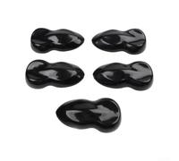 UTTASU Hydrographics Paint Display Swatches Curved Car Shape - High for impact Polystyrene Color Test Cards for Auto Painting & Dipping - Black White Sample Kit(5PCS Black)
