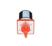UTTASU HZ5D-20/4 Switch 20A 380V for Asynchronous Motors, Reversible Rotary Switch 1-0-2 with Silver Contacts, Flame Retardant Housing, M5 Terminals for Industry and Workshop
