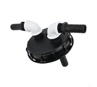 UTTASU IBC Cap with Quick Connector, IBC Tank Adapter Plastic Hose Tap Connector, 163mm DN150 Threaded Cap Water Tip Tap Adapter IBC Quick Coupling Plastic for Home Garden