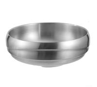 UTTASU Korean Style Noodle Bowl 22cm Microwave Safe Silver Finish(M)