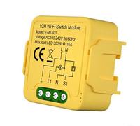 UTTASU Matter WiFi Smart Switch 16A Relay Module - HomeKit/Google Home/Alexa Compatible, Local Control Smart Home Device (No Cloud Required)(1 way)