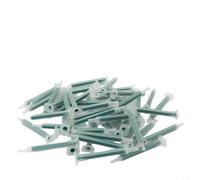 UTTASU Pack of 50 2K Glue Mixing Nozzles Static Mixer Tips for AB Glue Gun 83 mm Length 16 Elements Precise Dosage Craft Industry