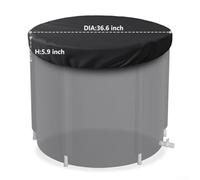 UTTASU Portable Ice Bath Cover for Cold Water Therapy Training, Outdoor Ice Bath Cover Waterproof Dustproof Windproof 420D Oxford Cloth Spa Tub Cover for Cold Plunge Therapy(36.6 * 5.9 inches)