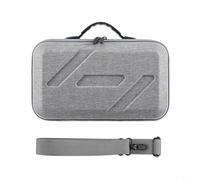 UTTASU Portable PU Leather Case for DJI Flip Fly, Grey Shoulder Bag with Ample Storage Space, Organizational Compartments for Accessories, Remote, Charging Hub